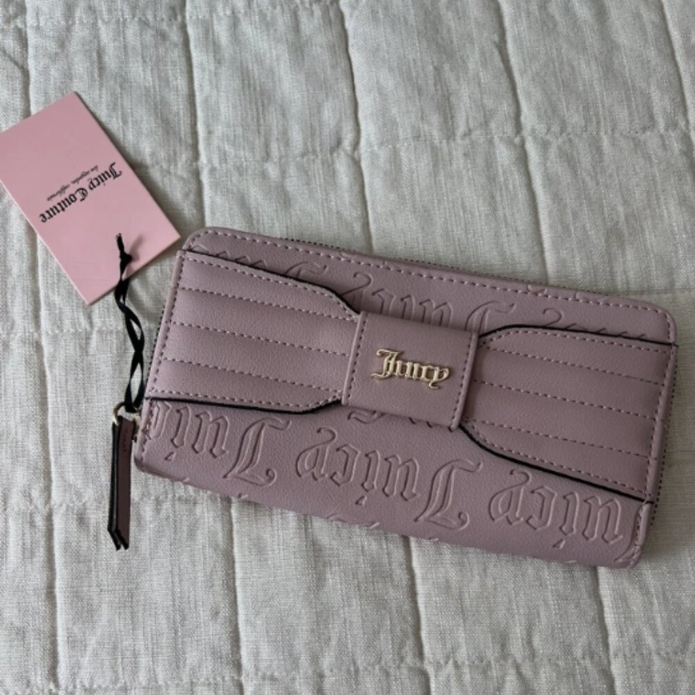 Juicy Couture Dusty Blush Bow Wallet